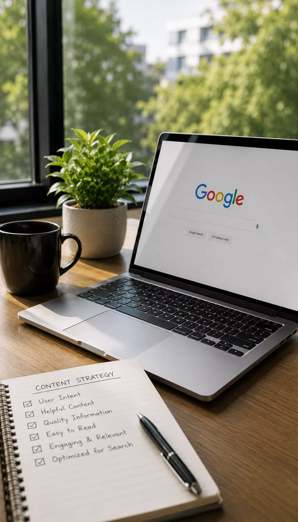 SEO content optimization based on search intent, content structure and topical relevance